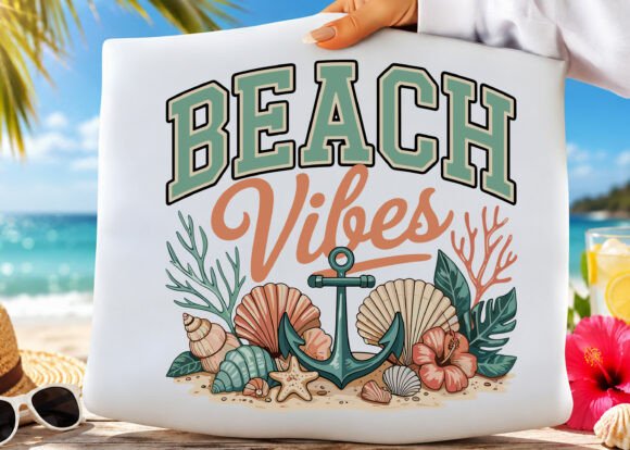 Beach Vibes Coastal Summer Graphics