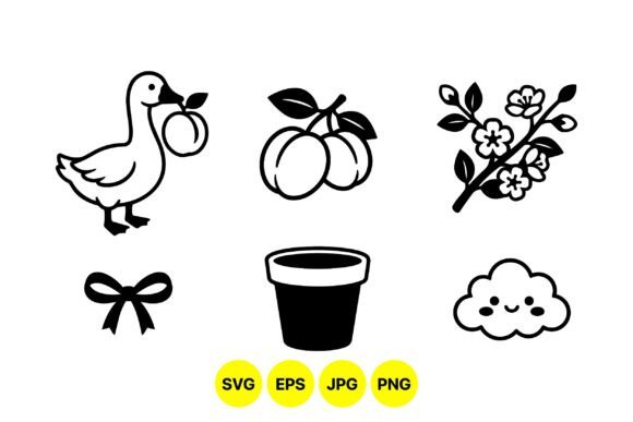 Cute Farm Garden Clipart Pack: Graphics for Creative Projects