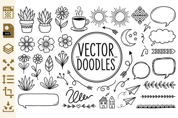 Hand Drawn Doodle Clipart PNG SVG