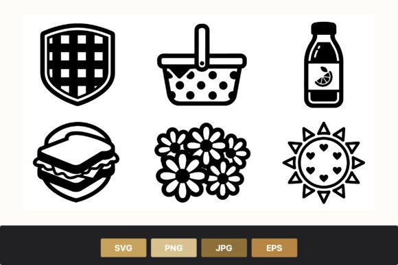 Picnic and Nature Vector Icons