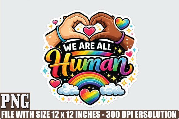 We Are All Human PNG Graphics